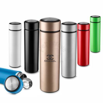 Garrafa Térmica de Aço Inox 450ml com Filtro Infusor Personalizada