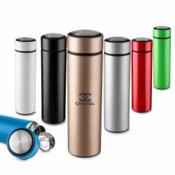 Garrafa Térmica de Aço Inox 450ml Com Filtro Infusor Personalizada