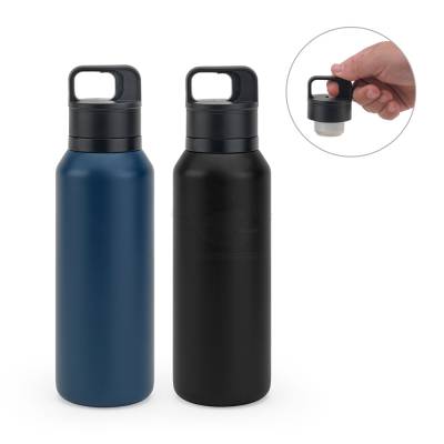 Garrafa Térmica de Aço Inox 590 ml com Parede Dupla Personalizada