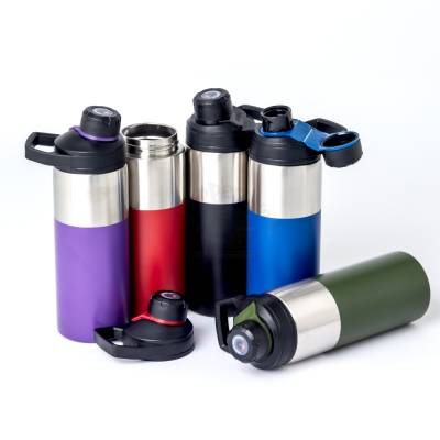 Garrafa Térmica de Aço Inoxidável com Parede Dupla e Tampa Magnética 550ml Personalizada