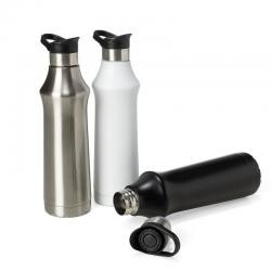 Garrafa Térmica de Inox 500 Ml Com Tampa Plástica e Alça Personalizada