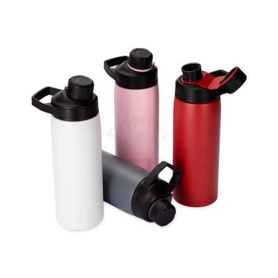 Garrafa Térmica de Inox 600ml com Parede Dupla e Alça Personalizada