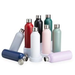 Garrafa Térmica de Inox 800ml com Tampa Rosqueável e Acabamento Fosco Personalizada