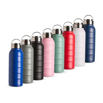 Garrafa Térmica de Inox 950ml com Parede Dupla e Alça Personalizada