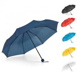 Guarda-chuva Dobrável Em Poliéster 190t Com 3 Seções e Bolsa Personalizado