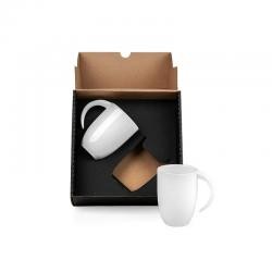Kit 2 Canecas de Cerâmica Branca 350ml Personalizado