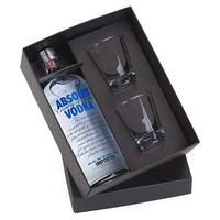 Kit Bebida com Vodka e 2 Copos de Dose 216ml Personalizado