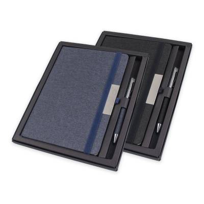 Kit caderno de anotacoes e caneta personalizado