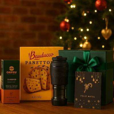 Kit Café com Panetone Personalizado