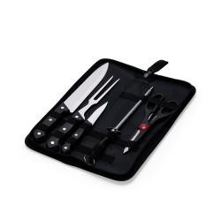 Kit Churrasco 5 Peças de Inox Com Estojo de Nylon Personalizado