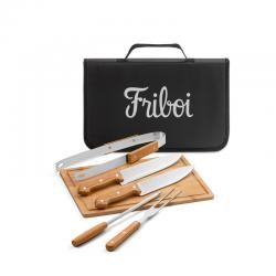 Kit Churrasco 6 Peças com Maleta de Nylon Personalizado