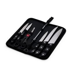 Kit Churrasco 7 Peças Em Inox Com Estojo Personalizado