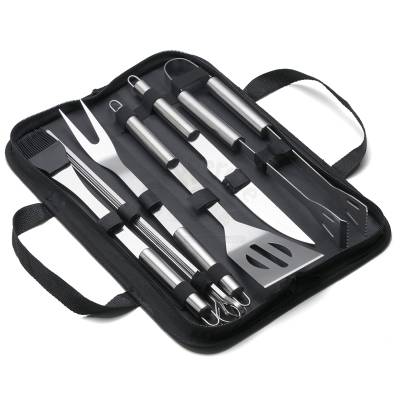 Kit Churrasco 9 Peças em Estojo de Nylon com Plaqueta Metálica Personalizado