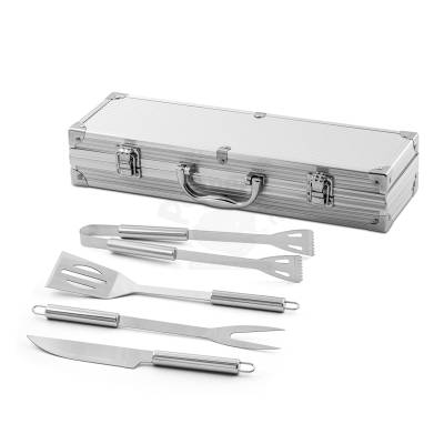 Kit Churrasco em Inox com Maleta Personalizado