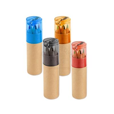 Kit com 6 Mini Lápis Promocional