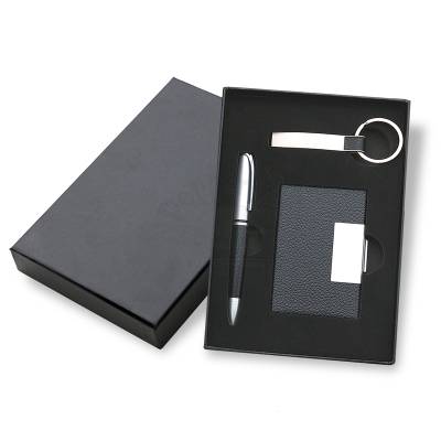 Kit Escritório com 3 Peças em Estojo de Papelão Personalizado