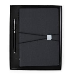 Kit Executivo Com Fichário e Caneta de Metal Personalizado
