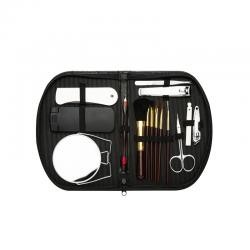 Kit Manicure 15 Peças em Estojo de Couro Sintético Personalizado