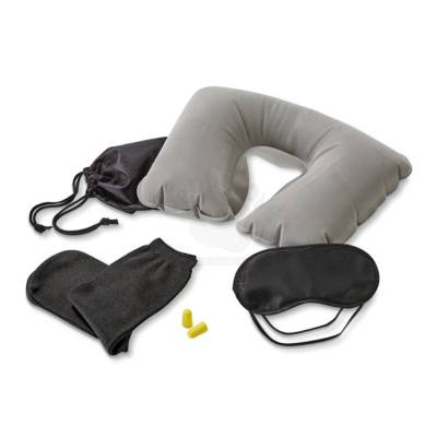 Kit Viagem com Almofada de Pescoço Personalizado
