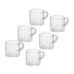 Kit Xícaras de Vidro 6 Peças Personalizado