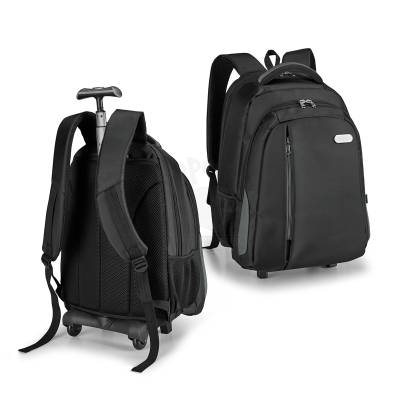 Mochila com Rodinhas para Notebook 17 Polegadas em Nylon Personalizada