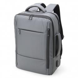 Mochila de Couro Sintético com Suporte USB 25L Personalizada