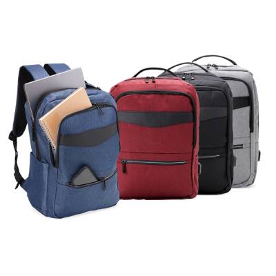 Mochila de Nylon 22 Litros com USB e Bolso para Notebook Personalizada