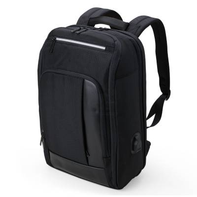Mochila de Nylon 22L para Notebook 15,6 com Suporte USB Personalizada