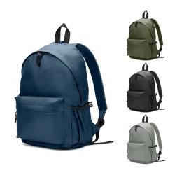 Mochila Em Poliéster Reciclado 600d Com Bolso Lateral Personalizada