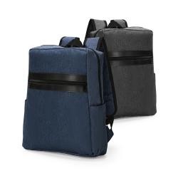 Mochila para Notebook 15,6 Pol. 18L de Poliéster com Detalhes em Couro Sintético Personalizada