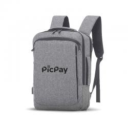Mochila Pasta Para Notebook 16,5 Pol. Em Poliéster Com Conector Usb Personalizada
