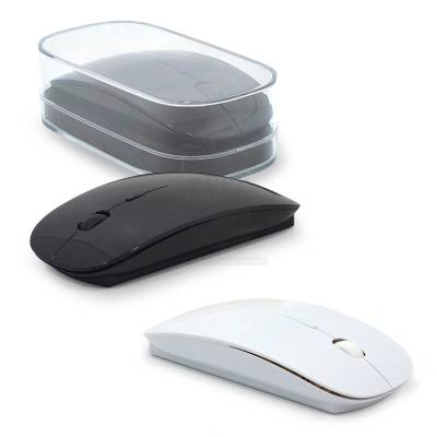 Mouse Wireless 2,4 GHz Preto ou Branco Personalizado
