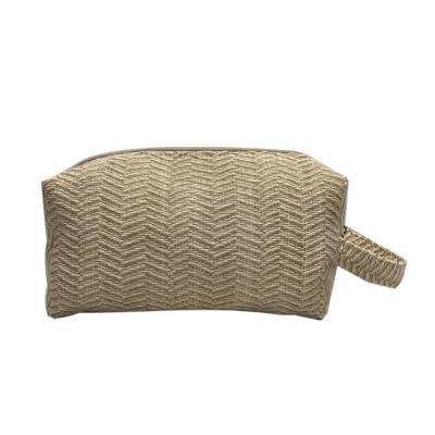 Necessaire de Juta 25,5 cm com Zíper Personalizada
