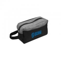 Necessaire de Nylon Com Zíper e Bolso Frontal Personalizada