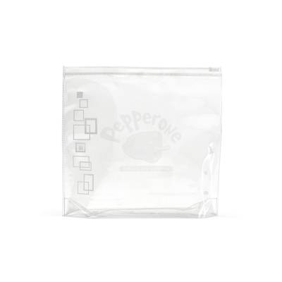 Necessaire de PVC Transparente 1L com Fecho de Correr Personalizada