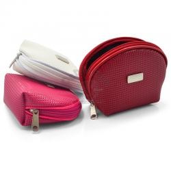 Necessaire em Couro Sintético Texturizado 15,2 cm Personalizada