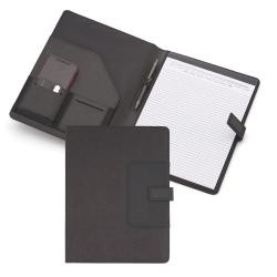 Pasta A4 Executiva Almofadada com Caderno e Fechamento Magnético Personalizada