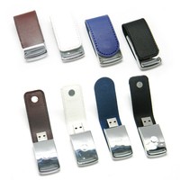 Pen Drive de Couro Com Fechamento Magnético Personalizado