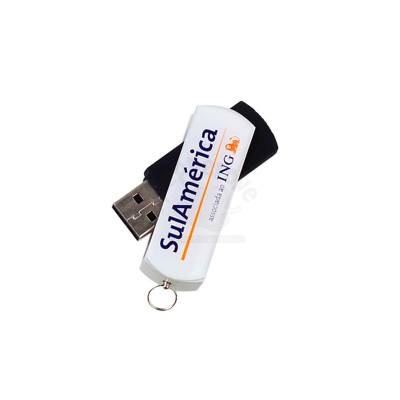 Pen Drive Giratório de Metal Personalizado