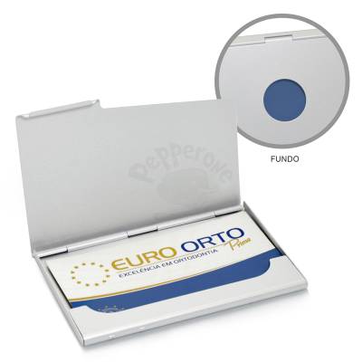 Porta Cartão de Alumínio com Furo Personalizado