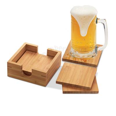 Porta Copo em Bambu Promocional