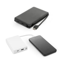 Power Bank 10.000 Mah Usb-c Com Cabo Integrado Personalizado