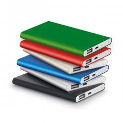 Power Bank de Alumínio 4400mAh com Cabo USB Personalizado