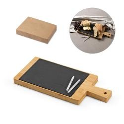 Quadro de Ardósia com Moldura em Bambu 33 cm Personalizado