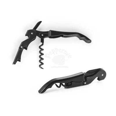 Saca-Rolhas Sommelier de Metal e PP com Espiral em Aço Inox 12,1 cm Personalizado