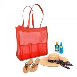 Sacola de Praia em Nylon com Bolsos Personalizada