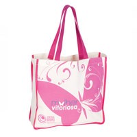 Sacola Ecobag de Algodão 40x40x10 cm com Alças de Tecido Personalizada