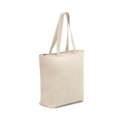 Sacola Ecológica de Algodão 280 g/m² com Zíper e Bolso Interno Personalizada