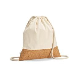 Sacola Mochila de Algodão Reciclado com Base de Cortiça Personalizada