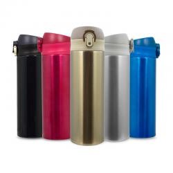 Squeeze de Metal 450ml Com Abertura Automática Personalizado